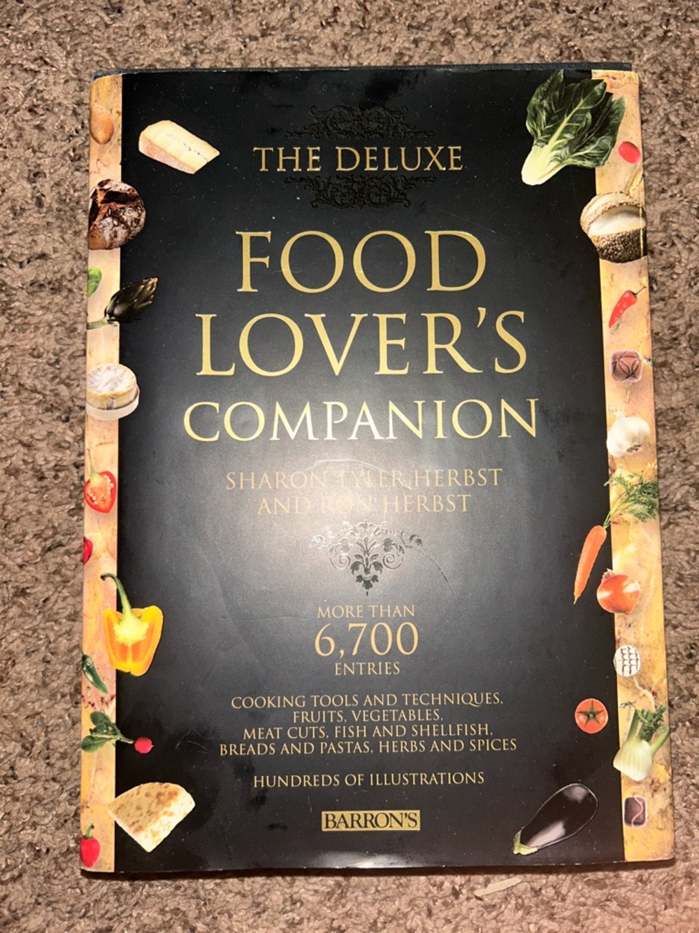 Food Cooking Reference Book DELUXE FOOD LOVER'S COMPANION Sharon Tyler Herbst